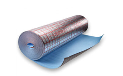 Подложка для тёплого пола из вспененного полиэтилена с покрытием металлизированной пленкой